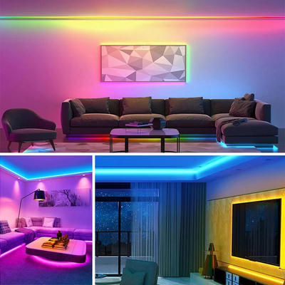 RGB COB LED Çizgi Işık UL Listelenmiş 24V Renk Değiştirme Çok Renkli Oda Aydınlatması İçin